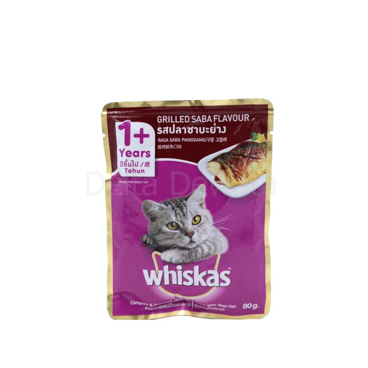 Whiskas Pouch Grill Saba 85Gr Delta Dewata Online