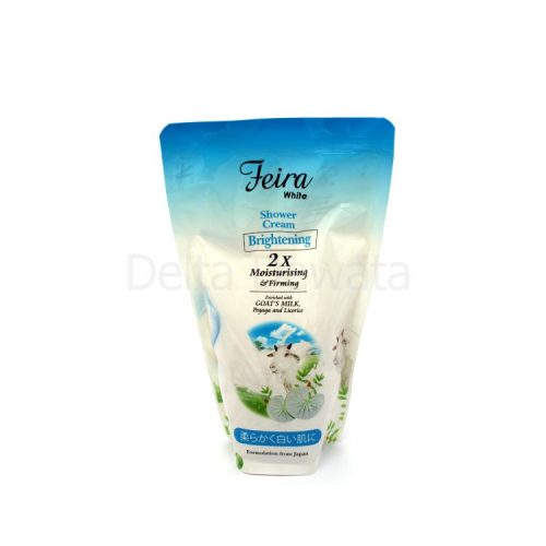 Feira White Shower Cream Goat Milk 450ML Refil Delta Dewata Online